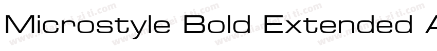 Microstyle Bold Extended ATT字体转换